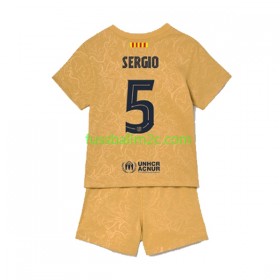 Fußballtrikots FC Barcelona Sergio Busquets 5 Kinder Auswärts Trikotsatz 2022-2023